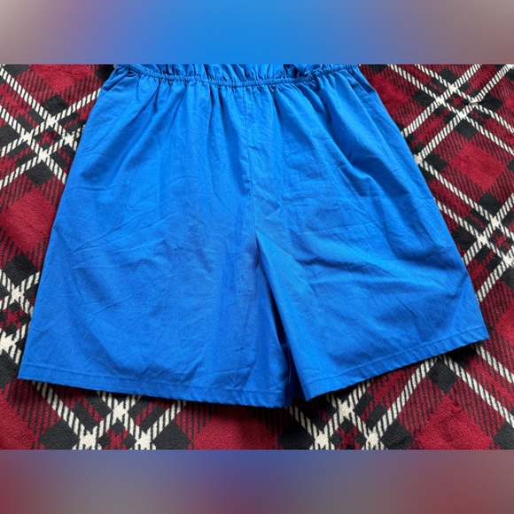 H&M Flounce-Trimmed Romper - Bright Blue - Picture 4 of 13